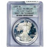 1995-W Silver Eagle PCGS PR70 DCAM