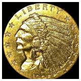 1925-D Gold Indian Head $2.5 Quarter Eagle  UNCIR