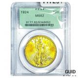 1924 $20 Gold Double Eagle PCGS MS62