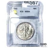 1942 Walking Liberty Half Dollar ICG MS64