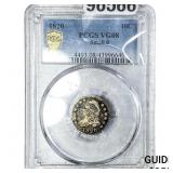 1820 Capped Bust Dime PCGS VG08 Small O