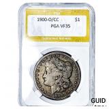 1900-O/CC Morgan Silver Dollar PGA VF35