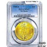 1908-D $20 Gold Double Eagle PCGS MS62 No Motto