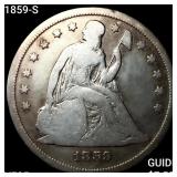 1859-S Seated Liberty Dollar LIGHTLY CIRCULATED