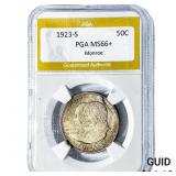 1923-S Monroe Half Dollar PGA MS66+
