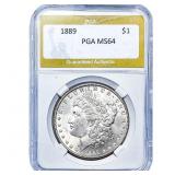 1889 Morgan Silver Dollar PGA MS64