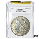 1921 Morgan Silver Dollar HCGS MS64