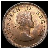 1960 South Africa Bronze 1 Farthing