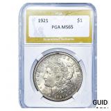 1921 Morgan Silver Dollar PGA MS65