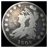 1808 Capped Bust Half Dollar NICELY  CIRCULATED