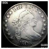 1806 Draped Bust Half Dollar NEARLY UNCIRCULATED