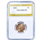 1865 Indian Head Cent PGA MS65 RD