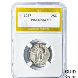 1927 Standing Liberty Quarter PGA MS64 FH