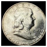 1949-S Silver Franklin Half Dollar  UNCIRCULATED