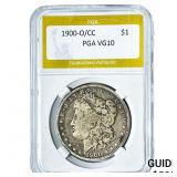 1900-O/CC Morgan Silver Dollar PGA VG10