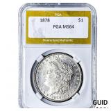 1878 Morgan Silver Dollar PGA MS64