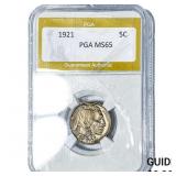 1921 Buffalo Nickel PGA MS65