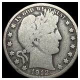 1912-D Silver Barber Half Dollar NICELY  CIRCULAT