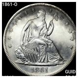 1861-O Seated Liberty Half Dollar UNCIRCULATED