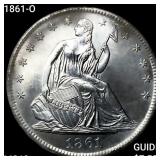 1861-O Seated Liberty Half Dollar UNCIRCULATED