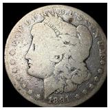 1891-CC Silver Morgan Dollar LIGHTLY  CIRCULATED