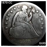 1870-CC Seated Liberty Dollar LIGHTLY CIRCULATED