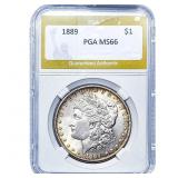1889 Morgan Silver Dollar PGA MS66