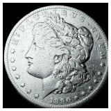 1890-CC Silver Morgan Dollar NEARLY  UNCIRCULATED