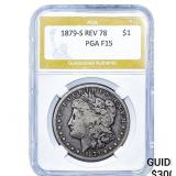 1879-S Rev 78 Morgan Silver Dollar PGA F15