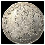 1830 Capped Bust Half Dollar LIGHTLY  CIRCULATED