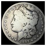 1892-CC Morgan Silver Dollar NICELY  CIRCULATED