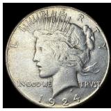 1924-S Silver Peace Dollar CLOSELY  UNCIRCULATED
