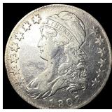 1808 Capped Bust Half Dollar NEARLY  UNCIRCULATED