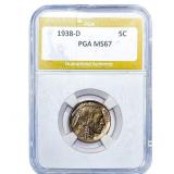 1938-D Buffalo Nickel PGA MS67