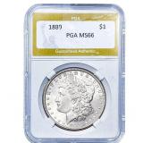 1889 Morgan Silver Dollar PGA MS66