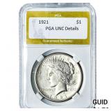 1921 Silver Peace Dollar PGA UNC