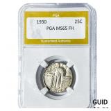 1930 Standing Liberty Quarter PGA MS65 FH