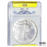 2001 Silver Eagle SGS MS70
