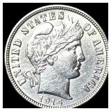 1914-D Silver Barber Dime CLOSELY  UNCIRCULATED