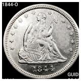 1844-O Seated Liberty Quarter UNCIRCULATED