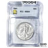 1941 Walking Liberty Half Dollar ICG MS64