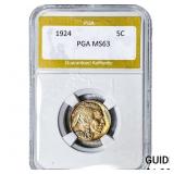 1924 Buffalo Nickel PGA MS63