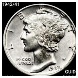1942/41 Mercury Dime CHOICE BU