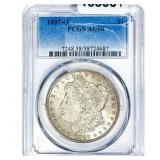 1897-O Morgan Silver Dollar PCGS AU58