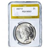 1927-D Silver Peace Dollar PGA MS63