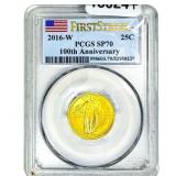 2016-W Standing Liberty 100th Anni. 1/4oz Gold 25C