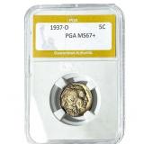1937-D Buffalo Nickel PGA MS67+