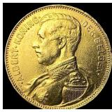 1914 Belgium .1867oz Gold 20 Francs HIGH  GRADE