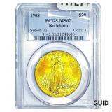 1908 $20 Gold Double Eagle PCGS MS62