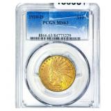 1910-D $10 Gold Eagle PCGS MS63
